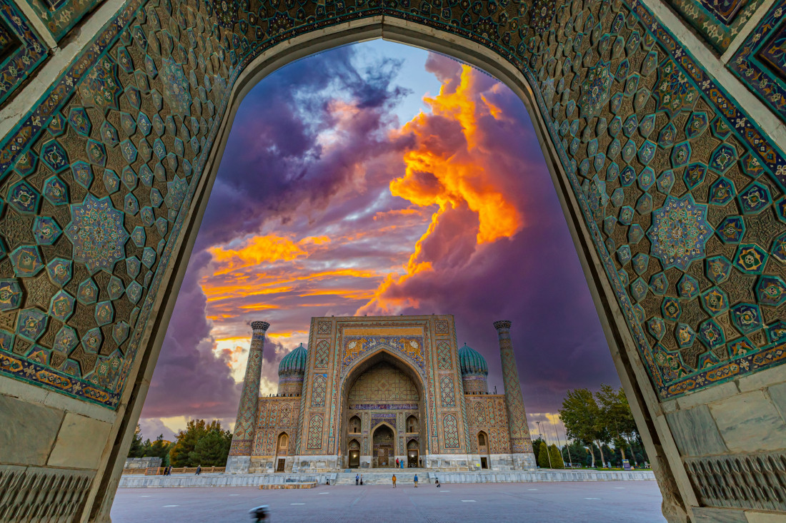 Registan Square in Samarkand, Uzbekistan