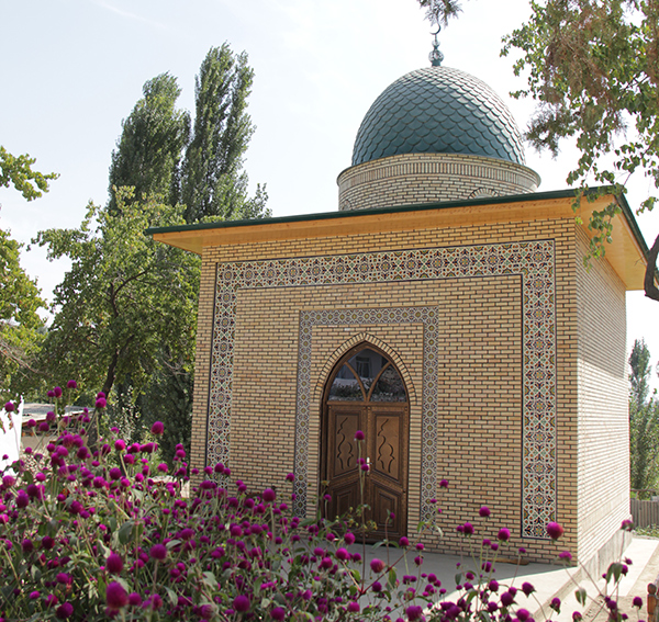 Historic architecture and traditional walls in Andijan, Uzbekistan