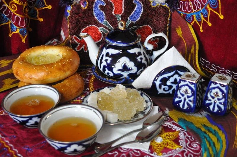 Tea ceremony in Uzbekistan