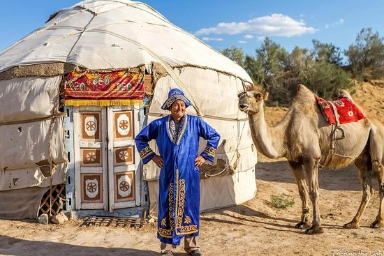 Yurt camp in Uzbekistan