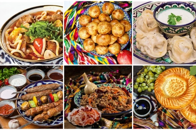 Traditional Uzbek dishes