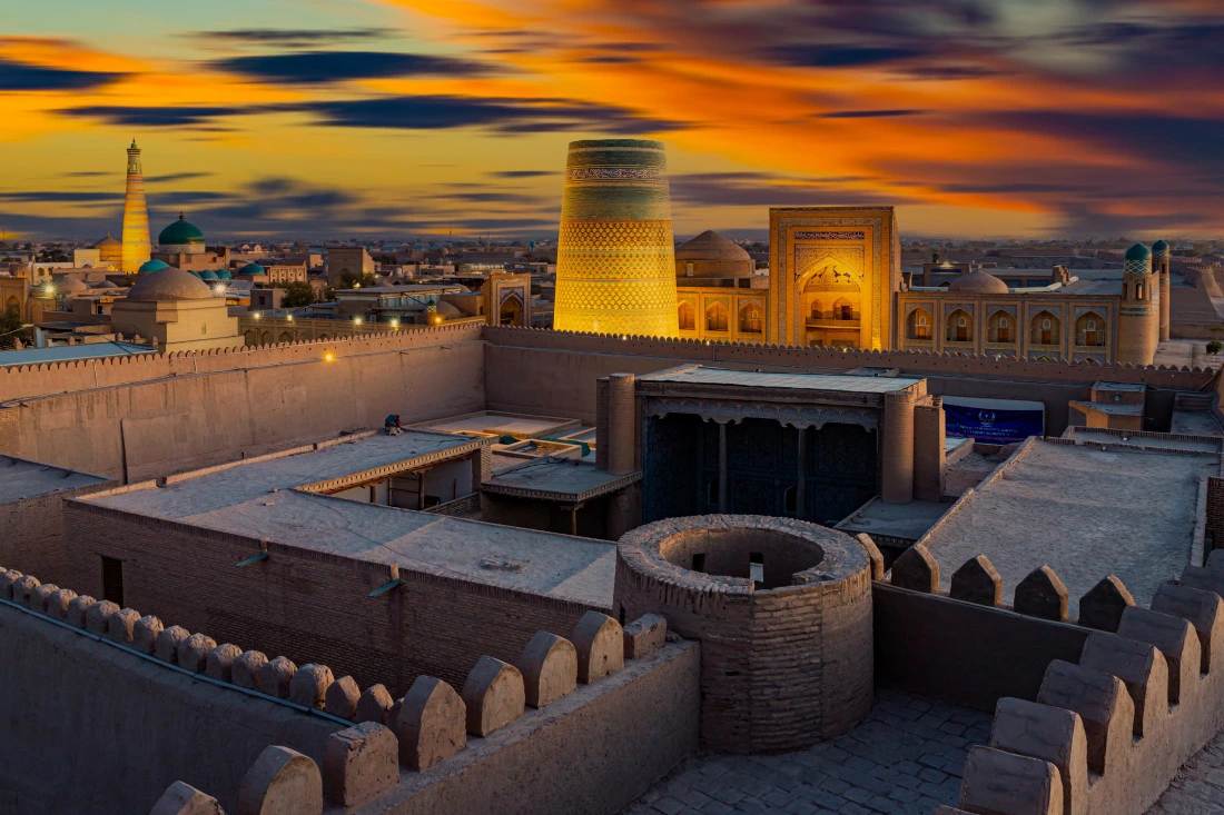 View of Khiva, Uzbekistan