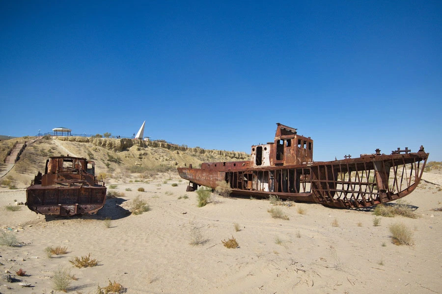 Ship graveyard in Muynak