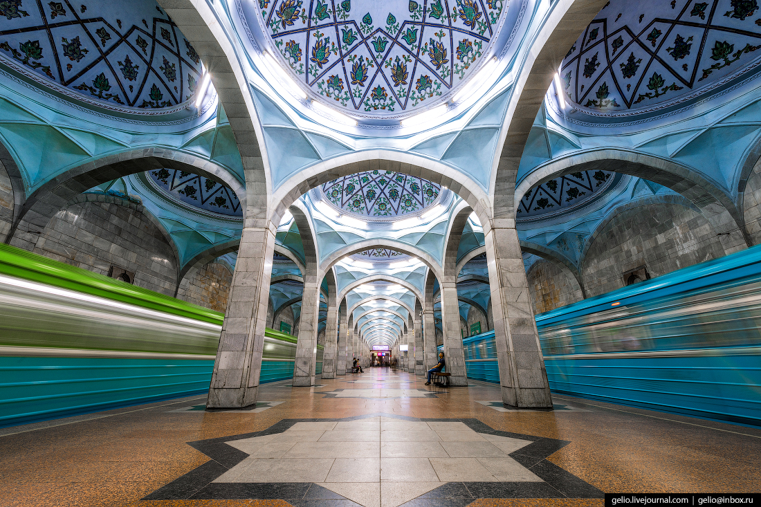 Historic metro station in Tashkent